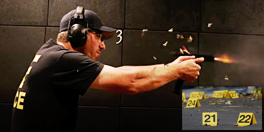 Federal Agent Firing Modified Handgun